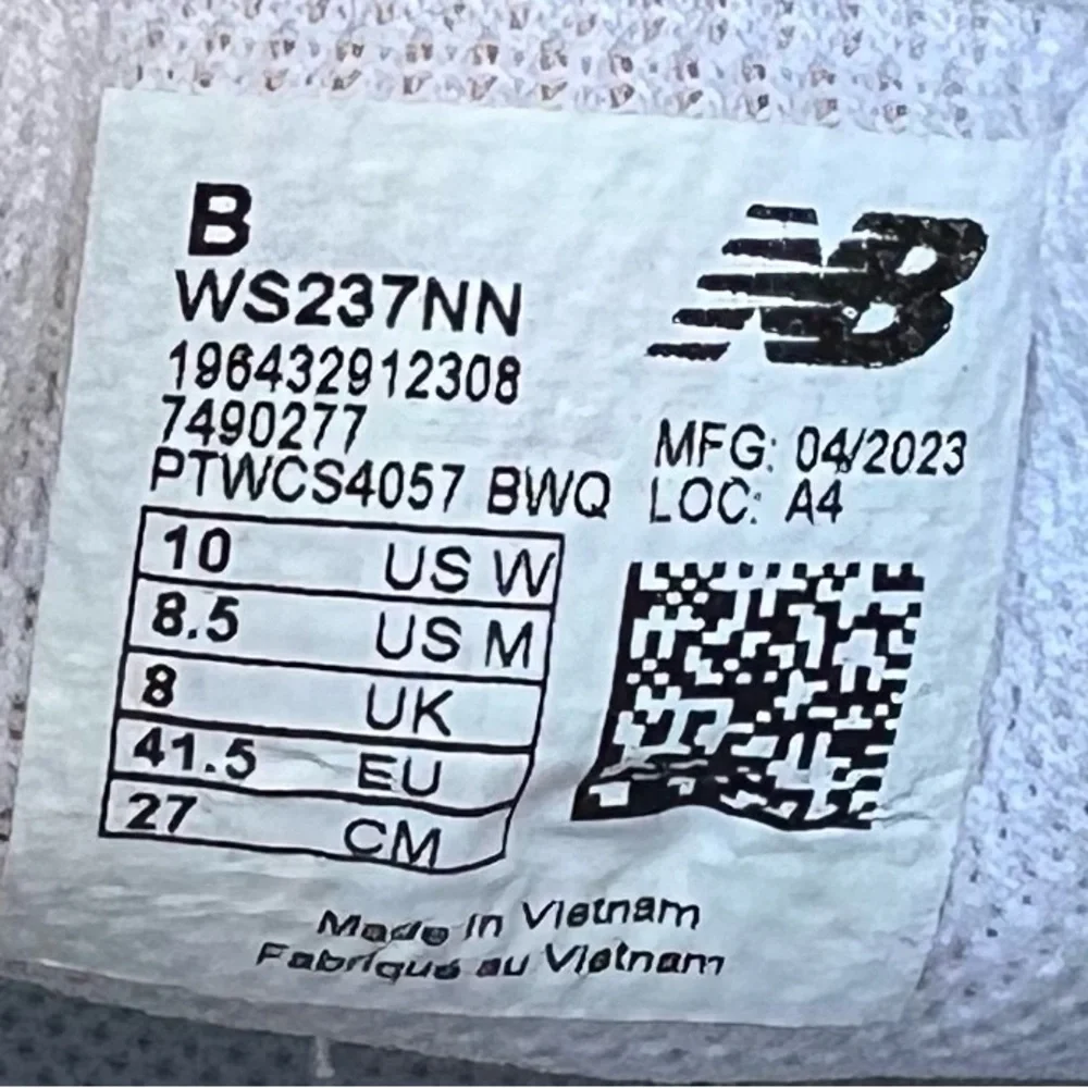 New Balance 237 Nimbus Cloud White WS237NN Women’s size 10B Used no original box - Picture 2 of 16